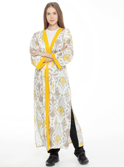 Asian uzbek adras khon atlas for women casual clothing cotton and silk